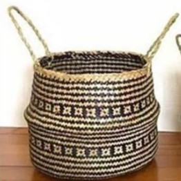 cover pot belly purun motif lurik diamter 30 cm