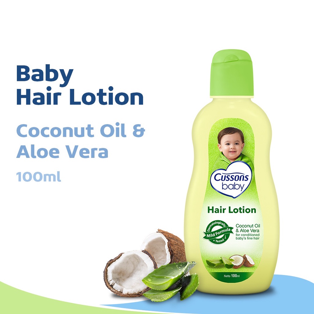 CUSSONS Baby Hair Lotion | Lotion Rambut Bayi | Minyak Rambut | 50+50ml | 100+100ml ✔️BPOM (KIM)
