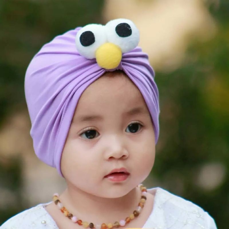 turban Elmo anak bayi perempuan Usia 0 - 3 Tahun | ciput baby new born 6 - 2 thn | bandana Baby Girl newborn import Premium lucu 1 - 5 Bulan