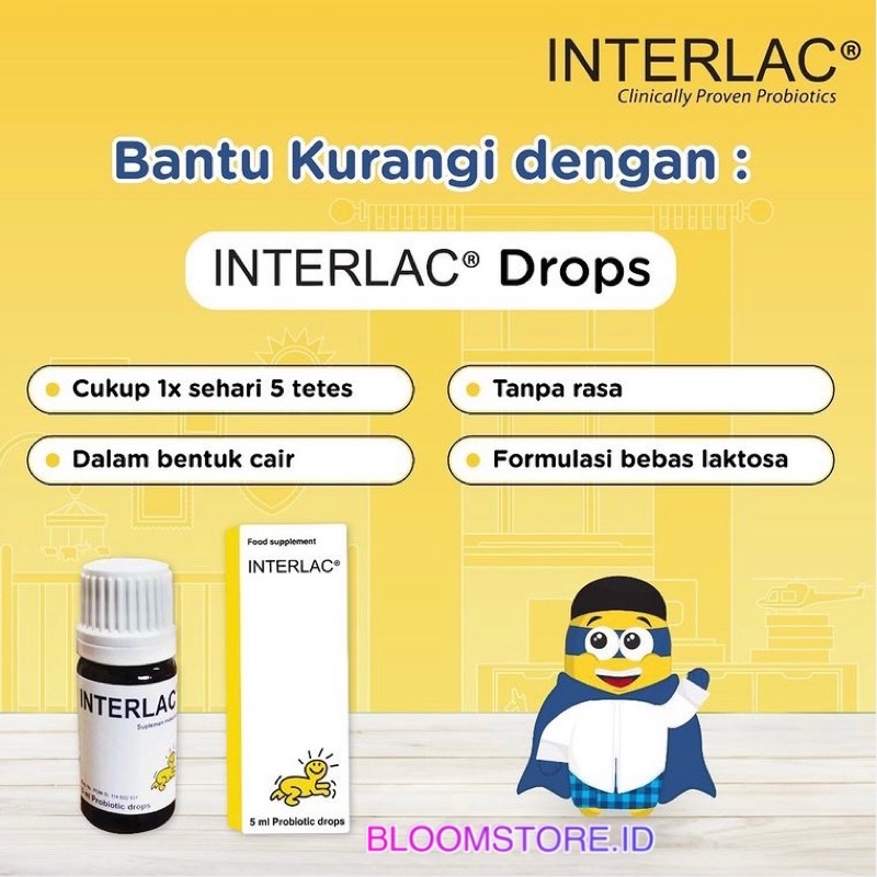 BPOM BIOGAIA INTERLAC Probiotic Oil Drop Drops 5ML 5 ML Probiotik Interlak for Infants Infant