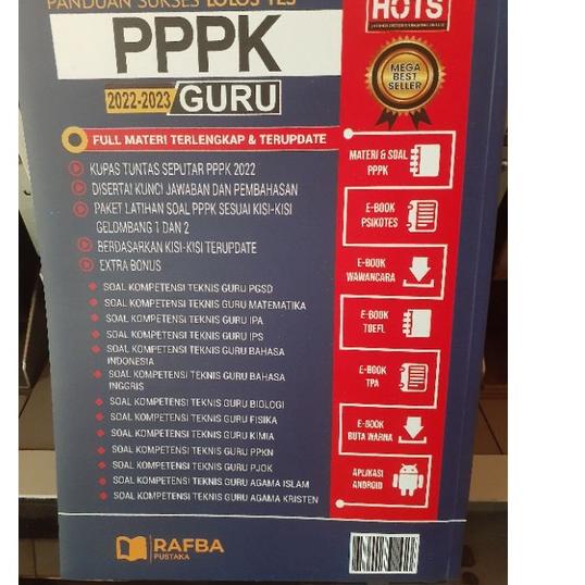

Penjualan Terbanyak.. PANDUAN SUKSES LOLOS TES PPPK 2022-2023 GURU