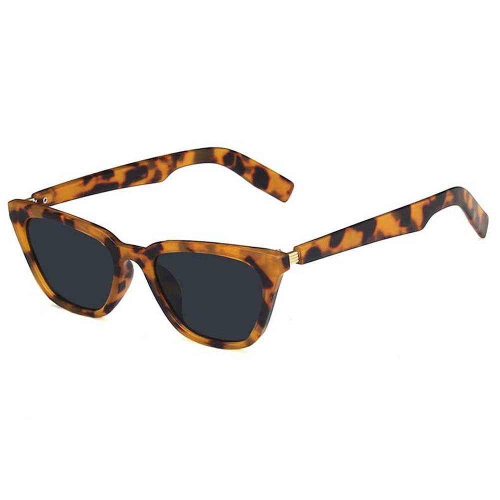 Mxbeauty Kacamata Hitam Mata Kucing Untuk Pria Wanita Anti UV Motif Leopard Kacamata Matahari Kacamata Hitam Frame