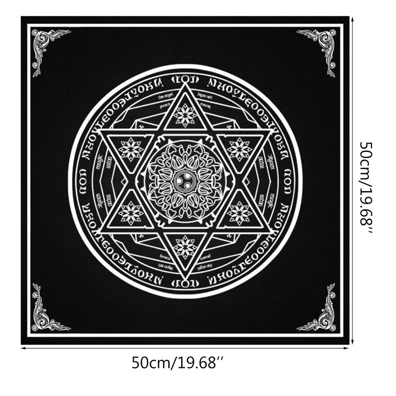 [BISA COD] Taplak Alas Meja Kartu Tarot Table cloth 50x50 cm Sablon kualitas tinggi | Karpet Tarot