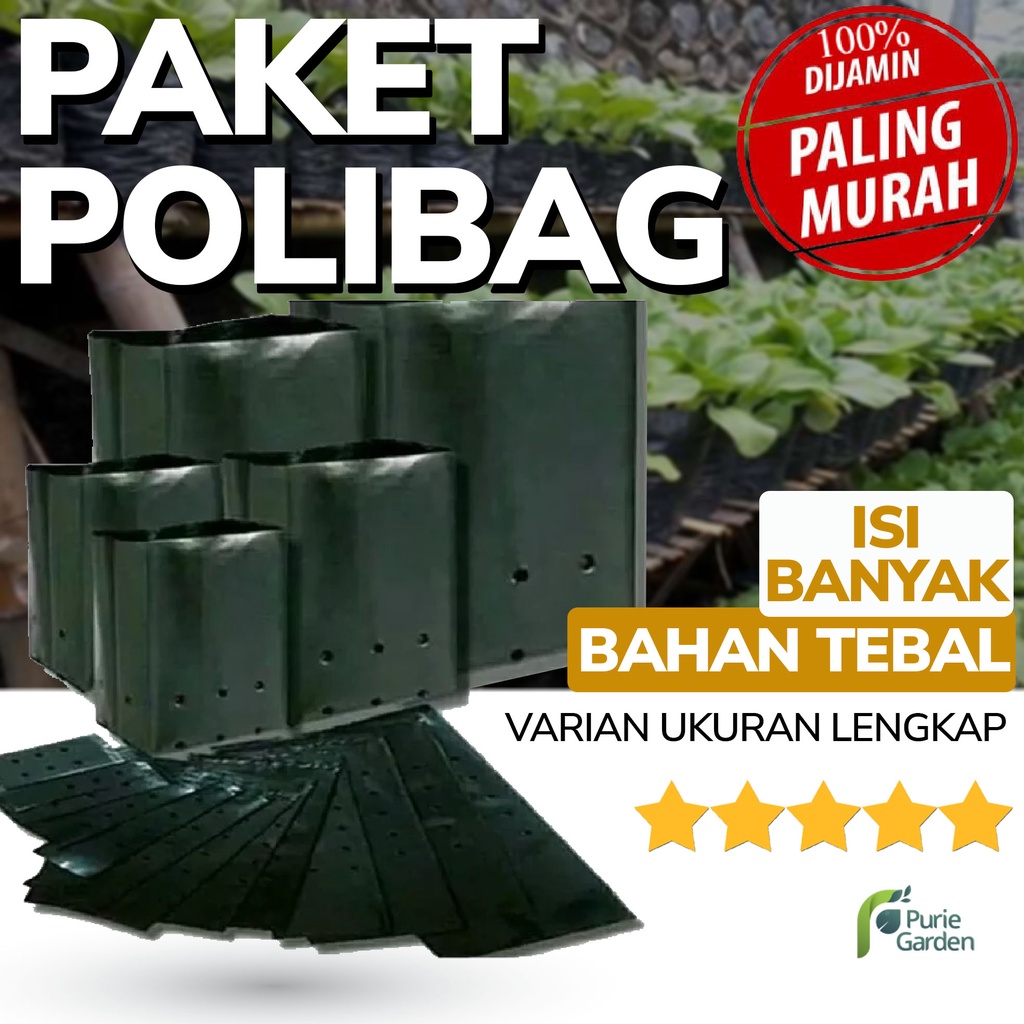 Polybag Polibag Tanaman Paket Isi Puluhan TERMURAH PG SBY