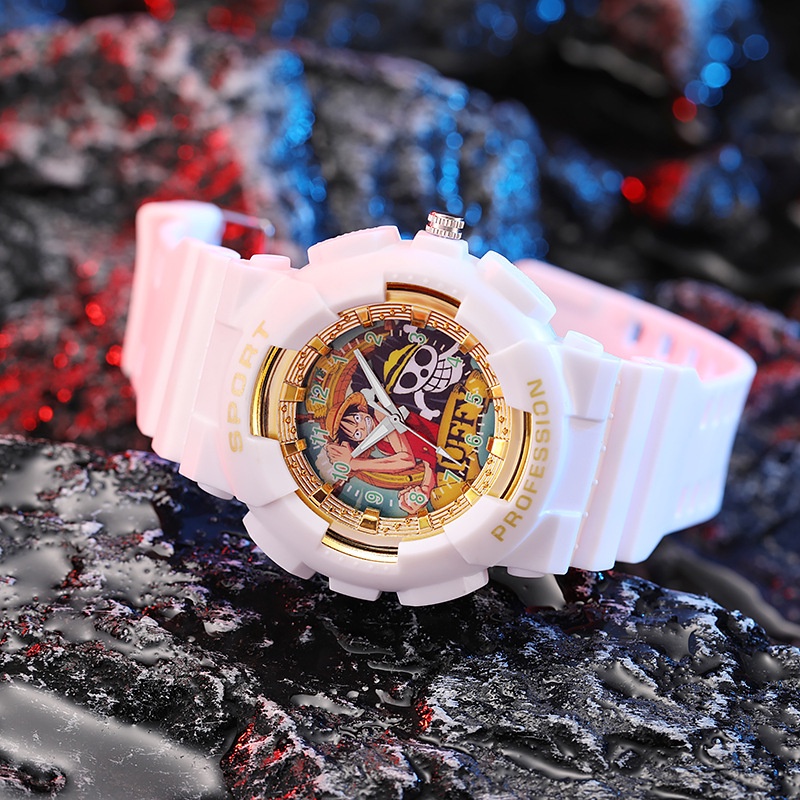 One Piece jam tangan anak laki laki 5 tahun Analog Kid watch Boy Anime Watch Jam Tangan Budak Lelaki Perempuan Kanak Budak Girl Kid Children Luffy