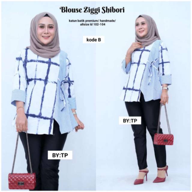 Blus ziggy shibori