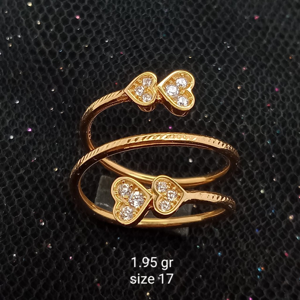 Cincin Emas 17K - 1.95 gr Kadar 750 - 1217