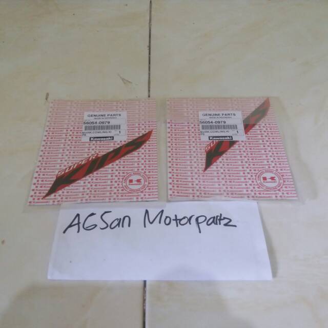 Jual STIKER STRIPING SUPER KIPS NEW NINJA RR MERAH ORIGINAL | Shopee