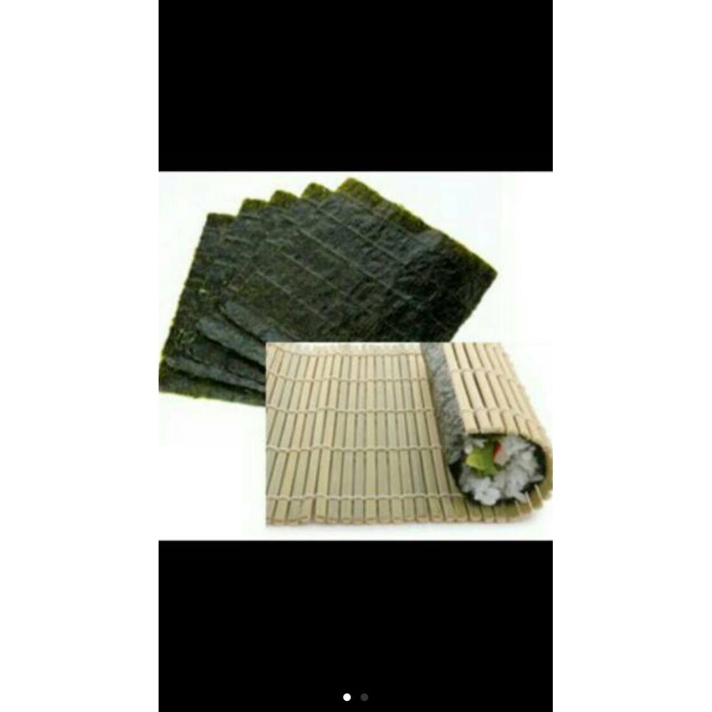 

promo murah Murah nori 10s + Sushi mat|penggulung sushi|nori takaokaya|rumput laut best seller