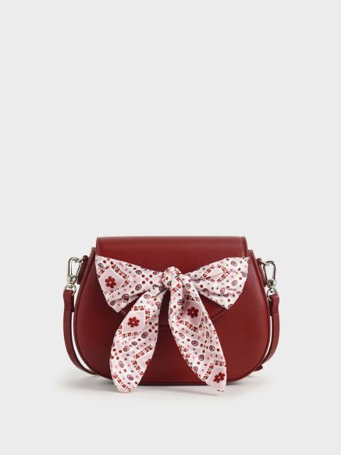 CK Summer 2020 Responsible Collection: Girls' Bandana Print Bow Crossbody Bag