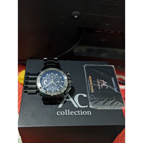 jam tangan Alexandre Christie 9205 MC black second