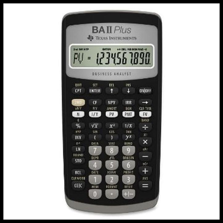 

Kalkulator Keuangan Texas Instruments Ba Ii Plus Standard - Finance