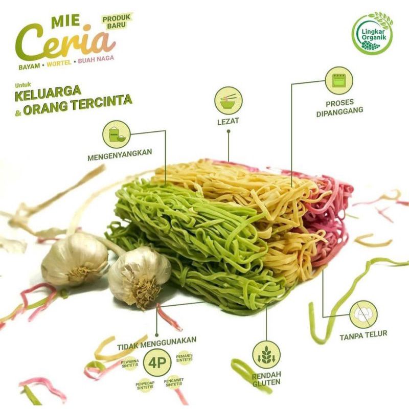 

MIE CERIA LINGKAR ORGANIK MIX 3 VARIAN