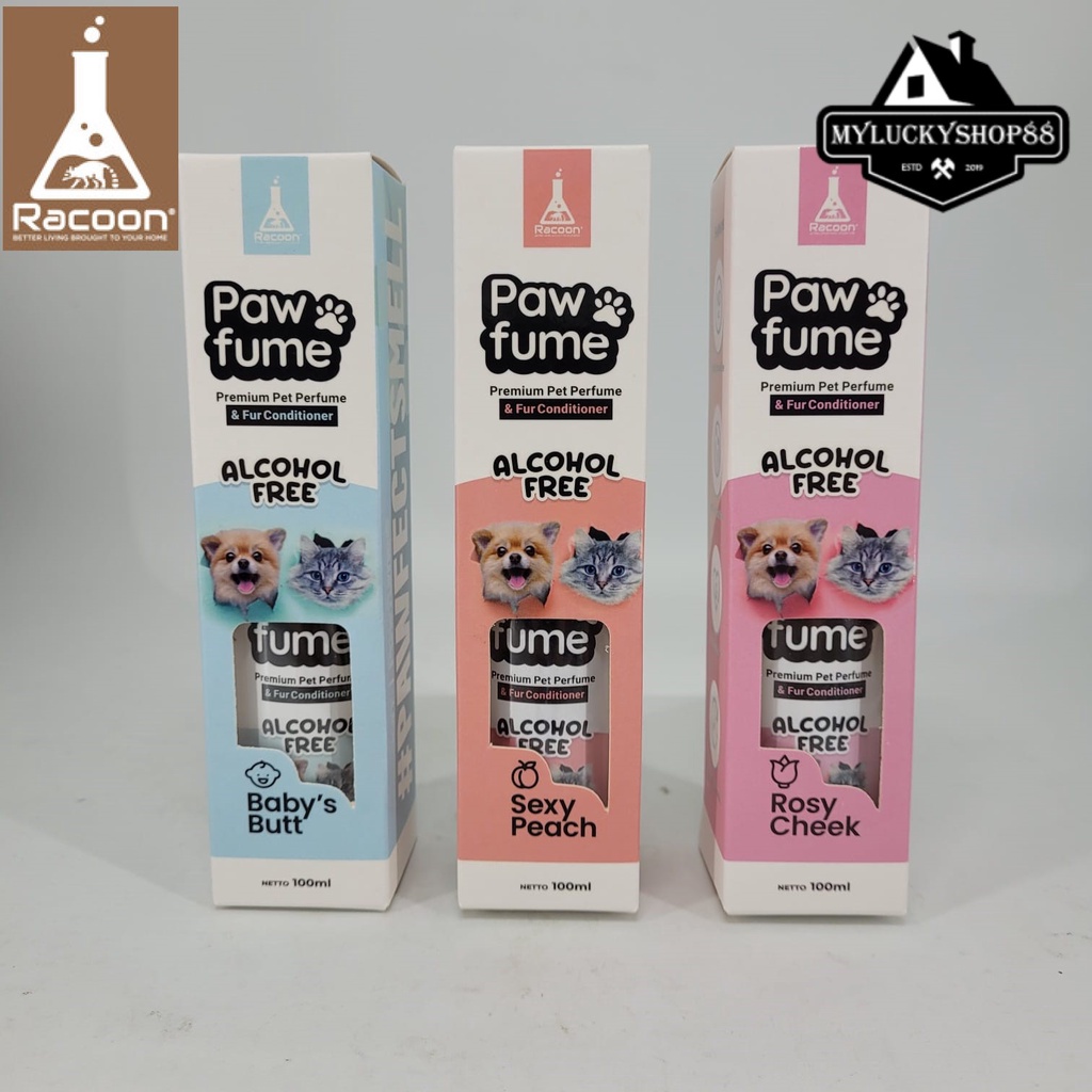 Racoon Pawfume And Fur Conditioner Parfum Bulu Anjing Kucing Hewan Pet