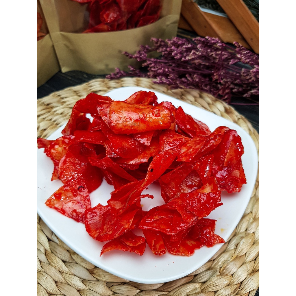 

keripik singkong balado pedas cabe merah 250 gr/kripik balado padang/cemilan pedas/singkong balado/kripik singkong padang/cemilan pedas/kripik pedas