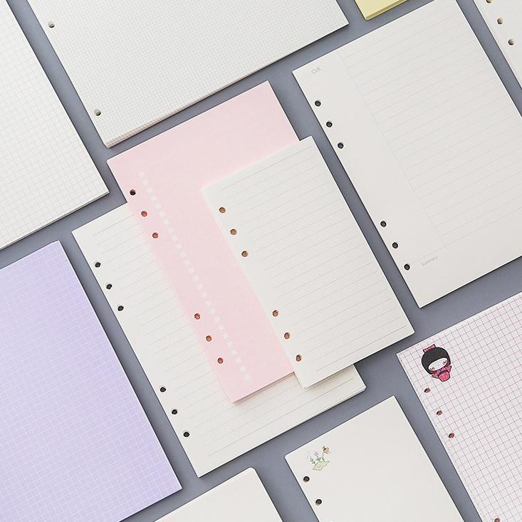 

A5 A6 Isi Binder A5 A6 6 Holes / Ring Refill Loose Leaf Kertas Garis Warna Warni Colorful Planner Estetik Aesthetic 민