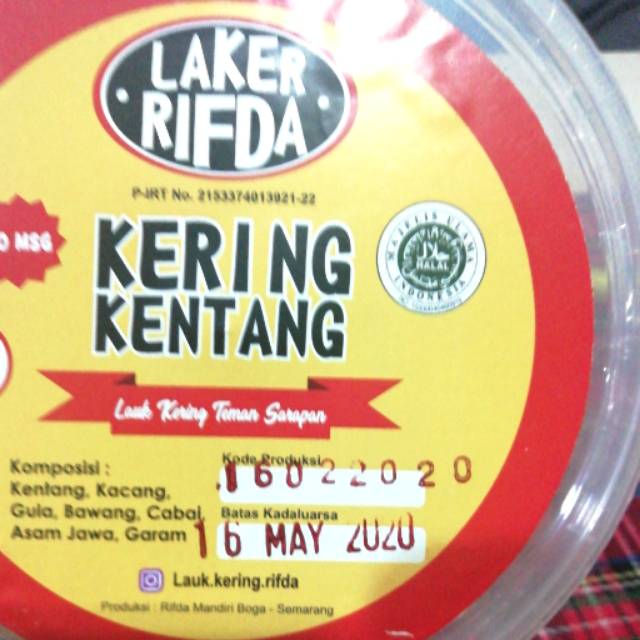 

Kering Kentang serut NO MSG Laker Rifda