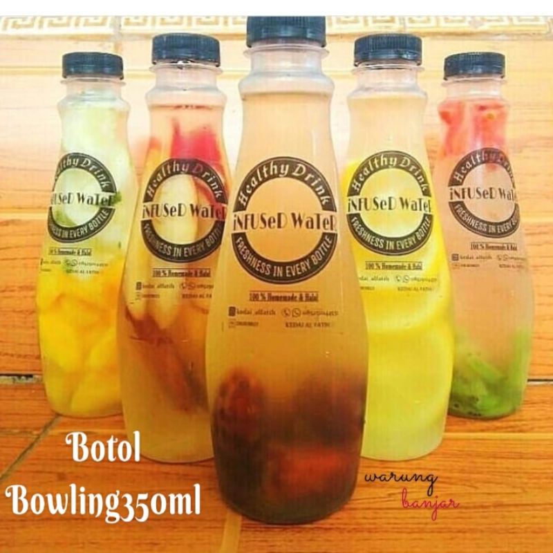 Botol Plastik Bowling 350ml Botol Unik Lucu Botol Jus Botol Kemasan murah-2