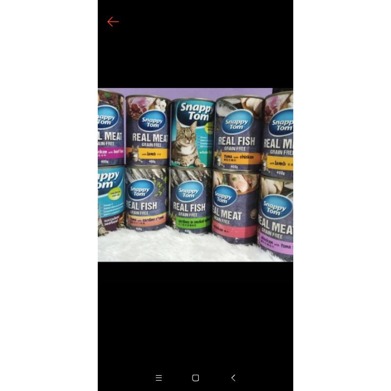 Makanan basah snappy tom satu dus isi 12 pcs