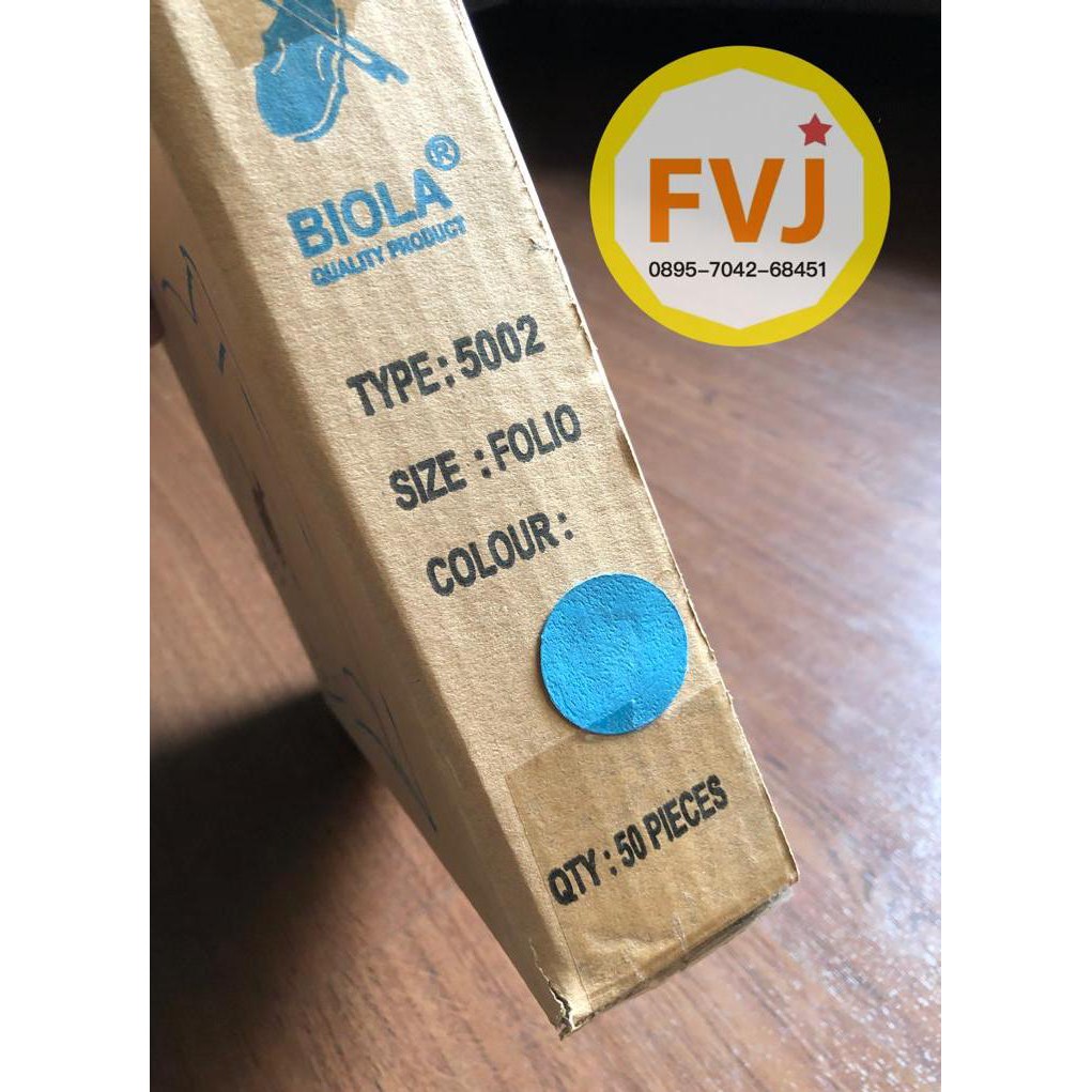 

1pak / 50lembar STOF MAP BIOLA WARNA 5002