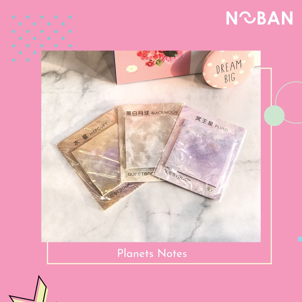 

Sticky Notes Planets Memo