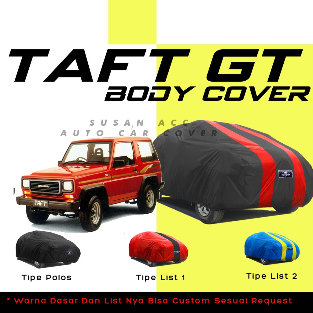 Body Cover Mobil taft gt Sarung Mobil taft gt/ertiga/ertiga gl/ertiga gx/ertiga lama/grand livina/livina/kijang long/kijang krista