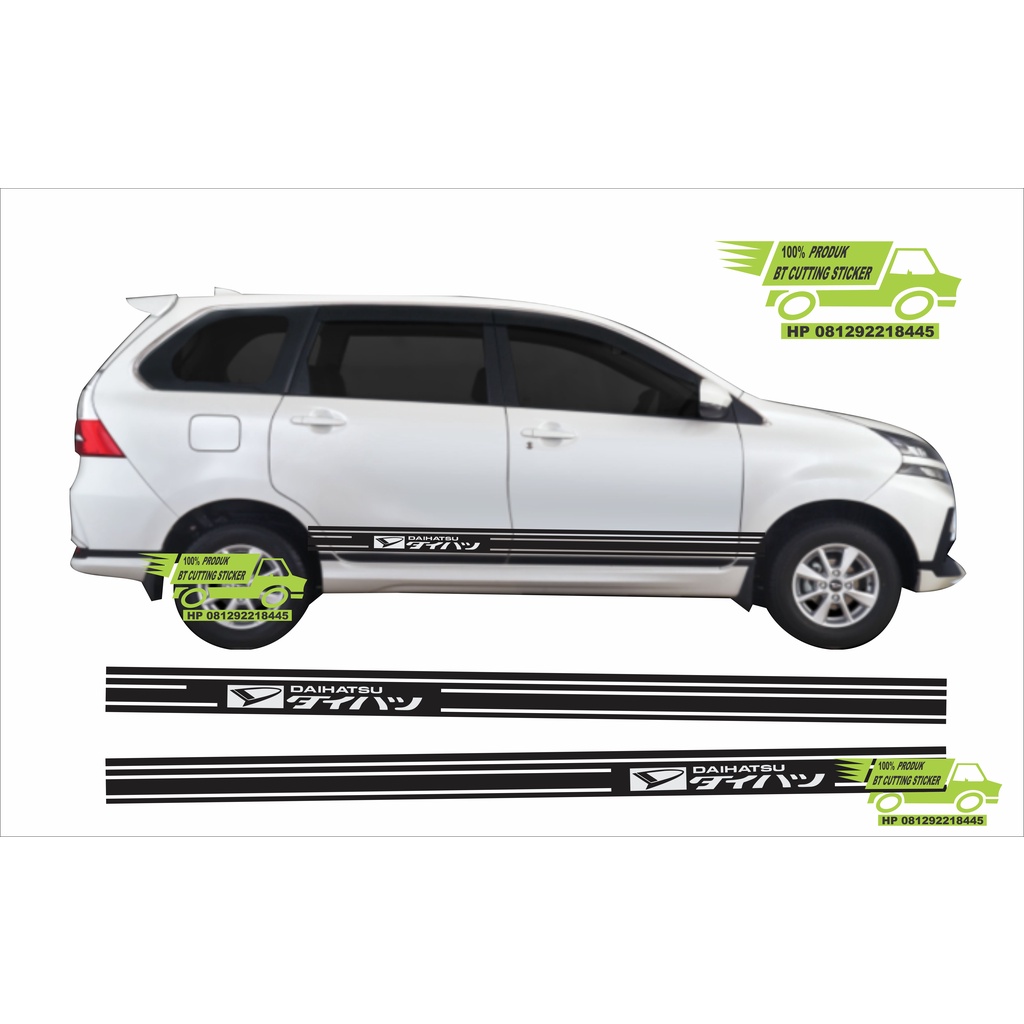 BT sticker cutting sticker mobil daihatsu xenia stiker mobil xenia stiker daihatsu xenia list stiker