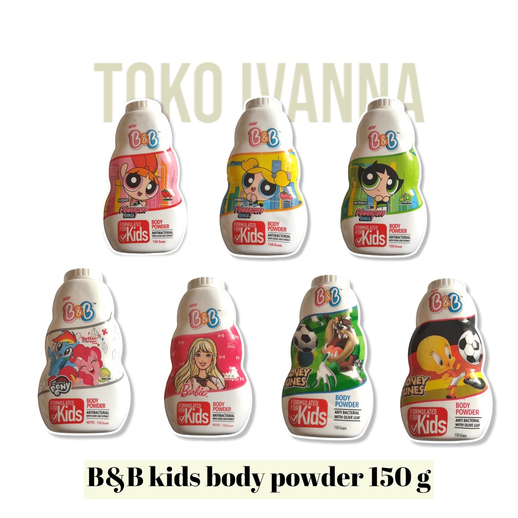 B&amp;B Kids Body Powder Bedak Tabur Anak All Varian 150gr