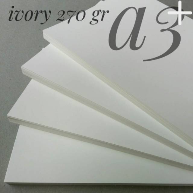 

( 50 Lembar ) Kertas Ivory 270 Gsm Uk A3+ 32 cm X 48.3 cm