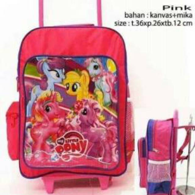 TERMURAH Tas Ransel Troli Kuda Poni anak kids sekolah bisa bayar di tempat