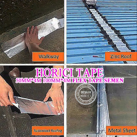 HORICI Aluminium Foil Butyl Rubber Waterproof Tape/Lakban Aluminium Anti Bocor/Flex Tape Semen