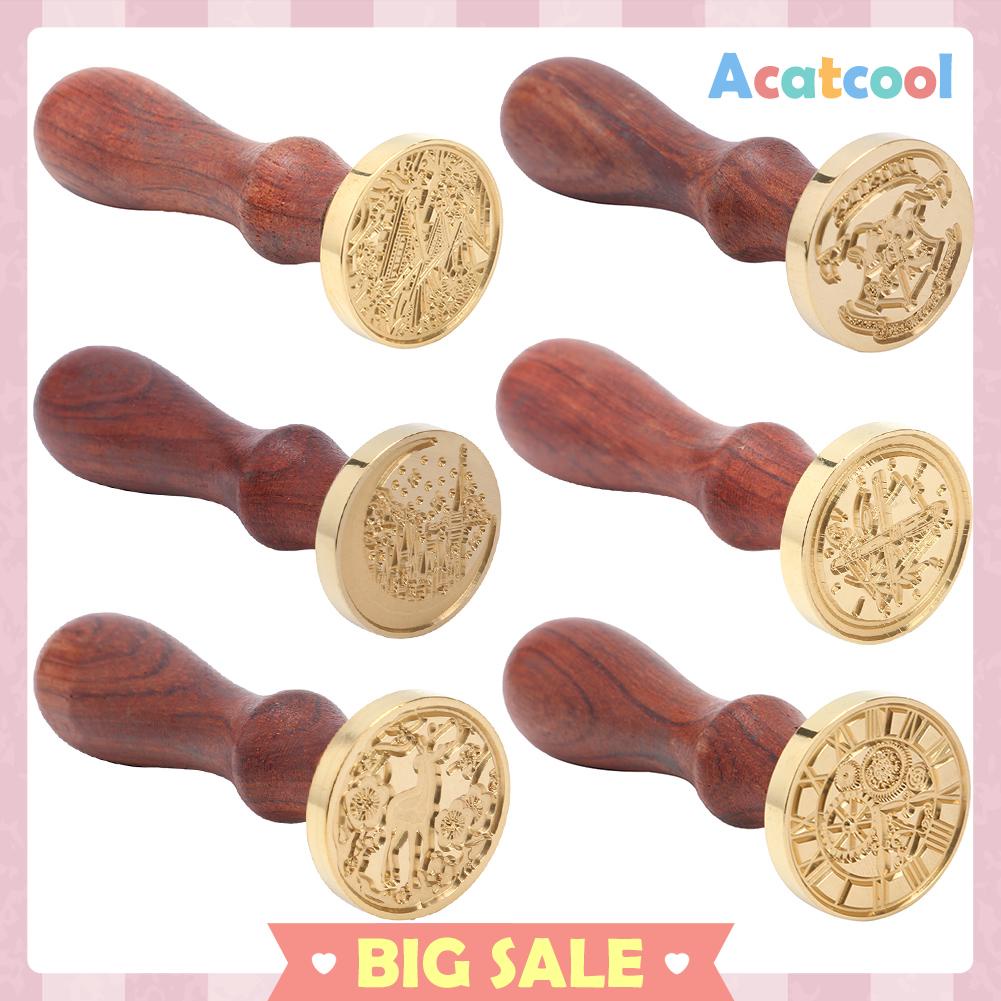 Stempel Segel Lilin DIY Gaya Retro Untuk Amplop Undangan Pernikahan
