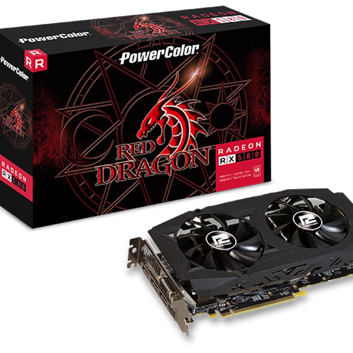 DIJAMIN ASLI  PowerColor Red Dragon Radeon RX 580 8GB GDDR5 256 bit