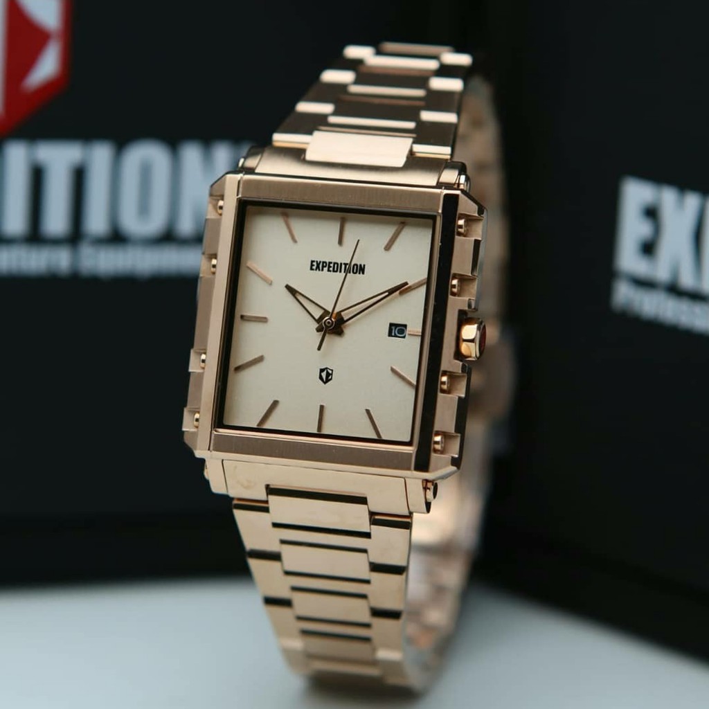 Expedition E6788 Rosegold Jam Tangan Couple (Bisa Beli Satuan) Original