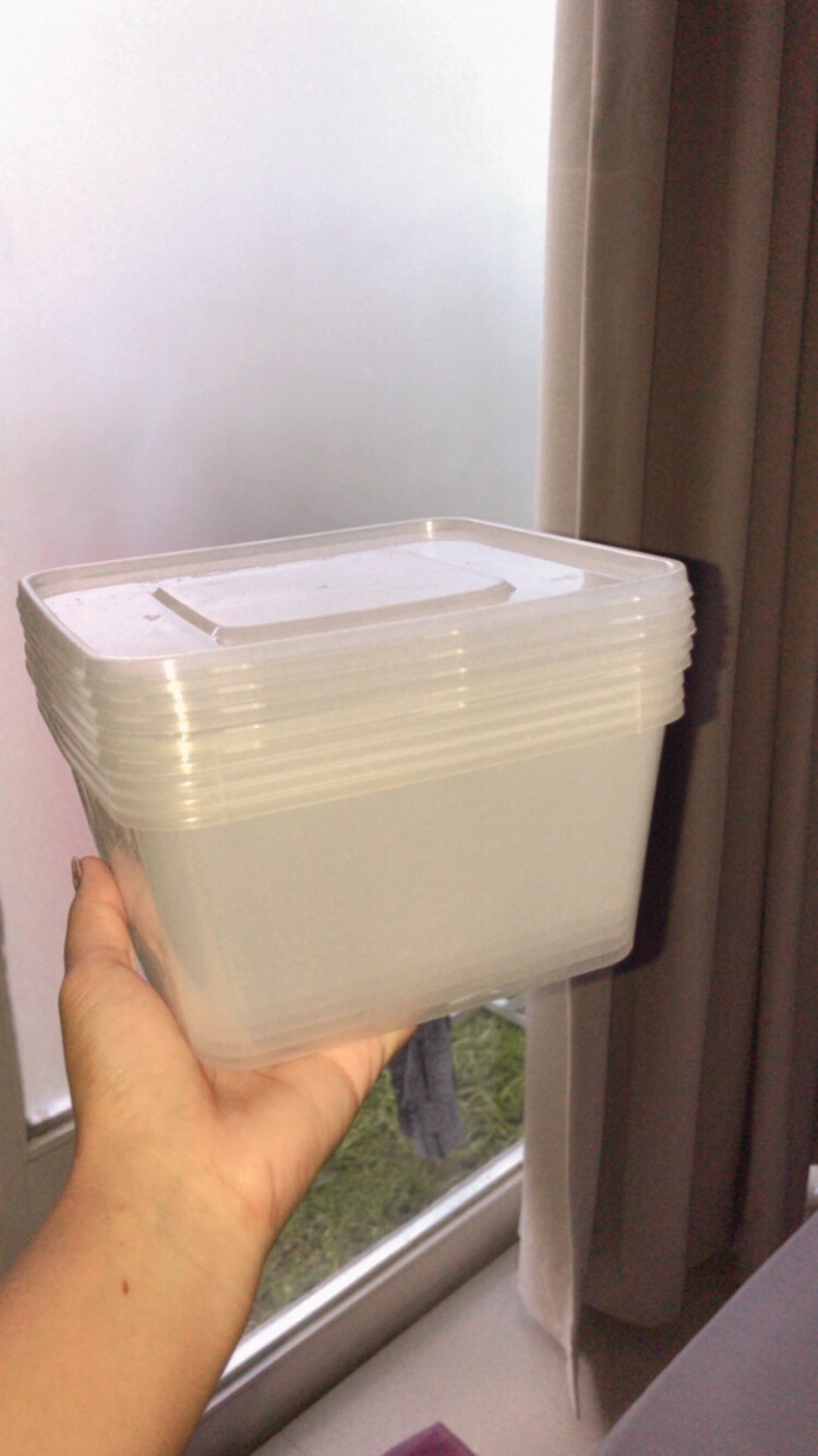 Murah Kotak Makan Plastik Square Pp Thinwall Food Container