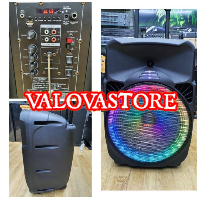 BARU  15INCH Asatron MANCHESTER 2 Mic Wireless