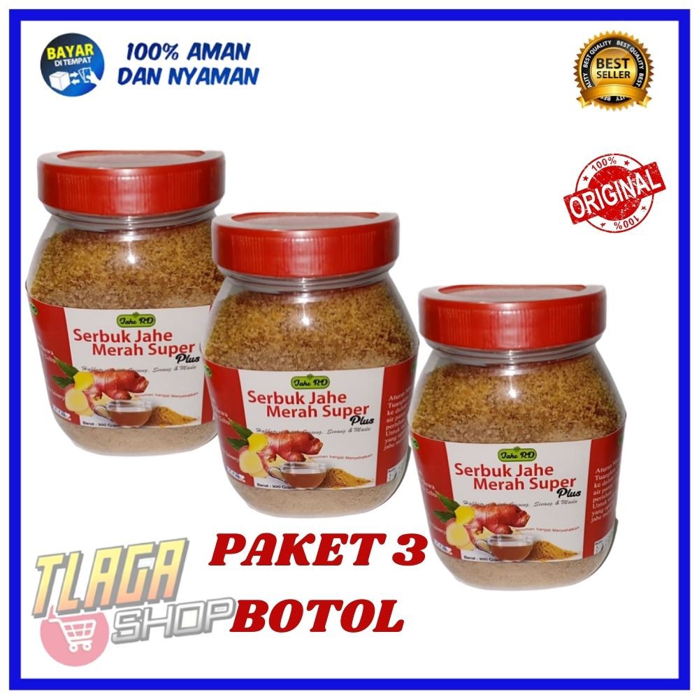 

JAHE MERAH SUPER PAKET HEMAT 3 TOPLES.990 GRAM PROMO TERMURAH ASLI 100% ORIGINAL