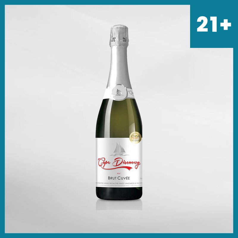 White Wine Cape Discovery Brut Cuvee 750 Ml ( Original &amp; Resmi By Vinyard )