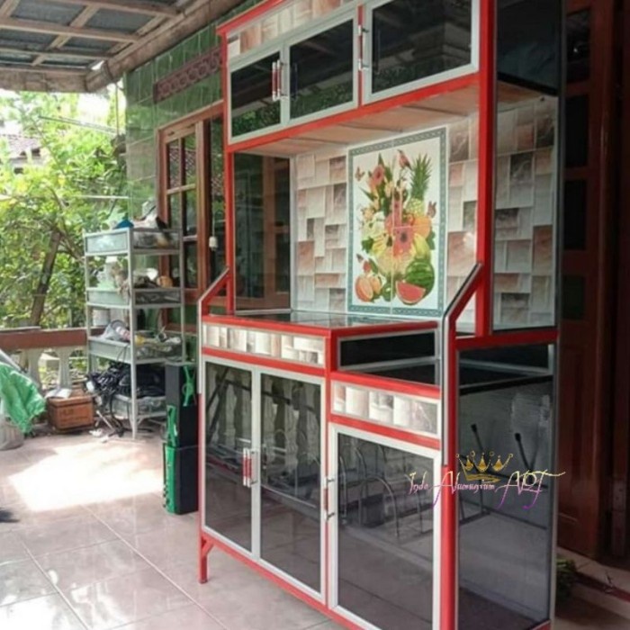 Rak Dapur / Meja Kompor Rak Dapur Mebel Alumunium Tebal Anti Karat