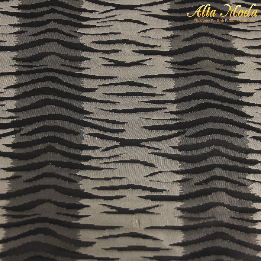 

Alta Moda Jacquard Zebra Pattern Black And Silver (1M)