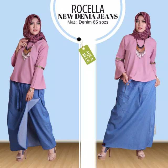 ROCELLA rok celana denia jeans