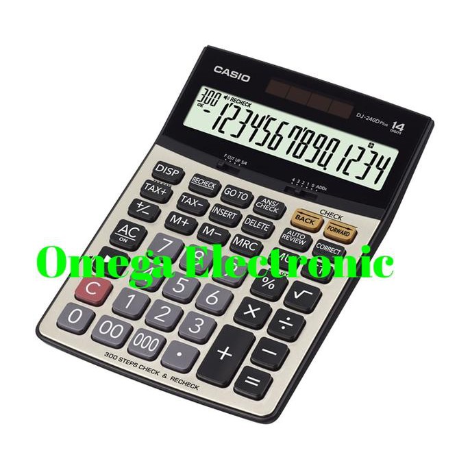 

ITERBATASl Casio Calculator Check & Correct DJ-240D - Kalkulator Meja Desktop IBDLl