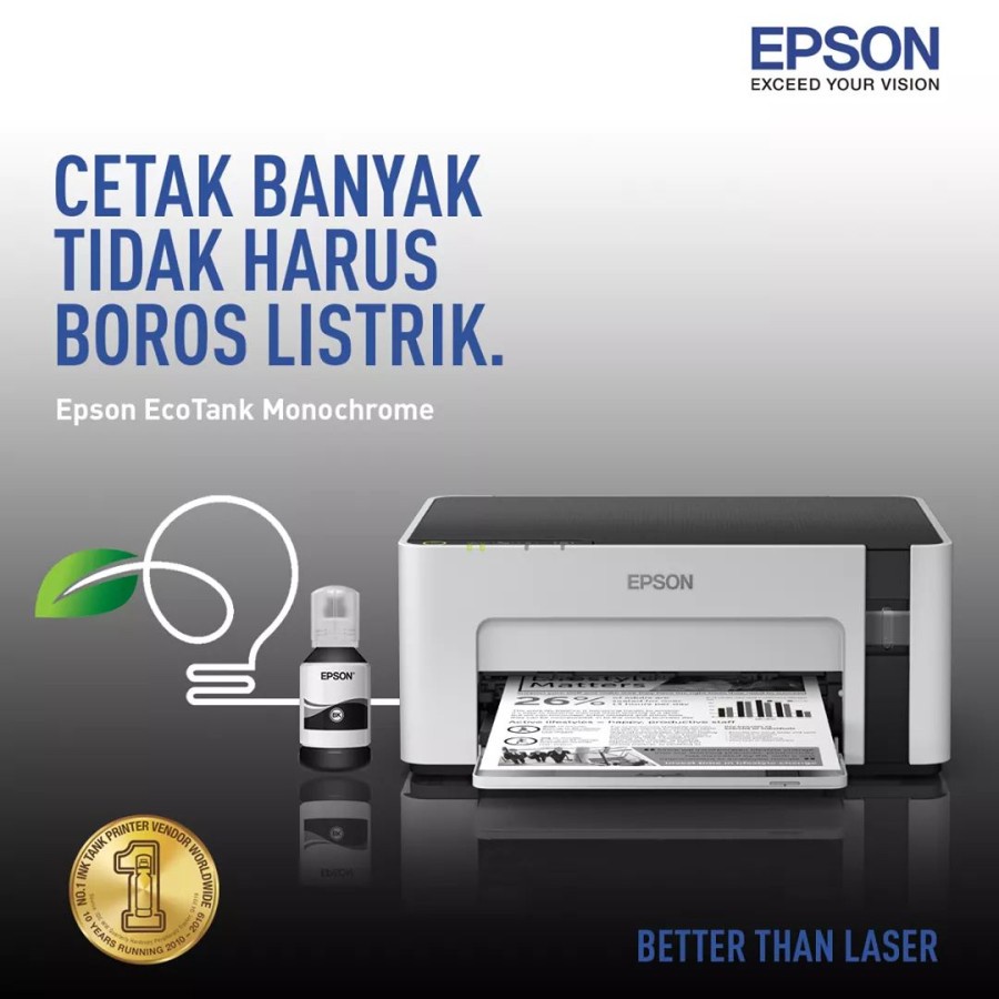 Epson EcoTank Monochrome M1120 Wi-Fi Ink Tank Printer Hitam Mono Print Only