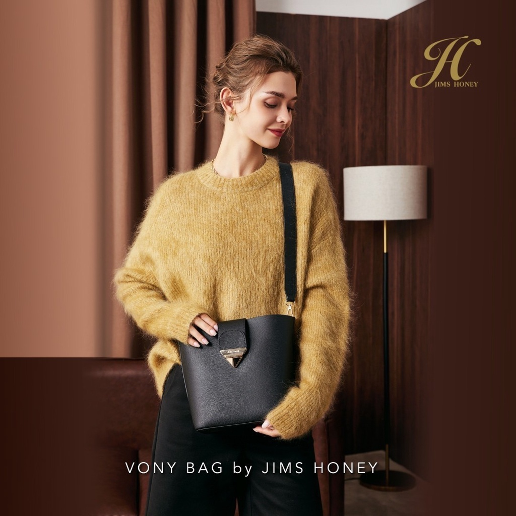 Jimshoney Vony bag/ tas selempang wanita diskon import/ tas bucket korea bisa cod Solo