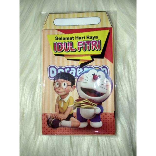 

Amplop lebaran 2025 motif doraemon nobita 3D uk sedang