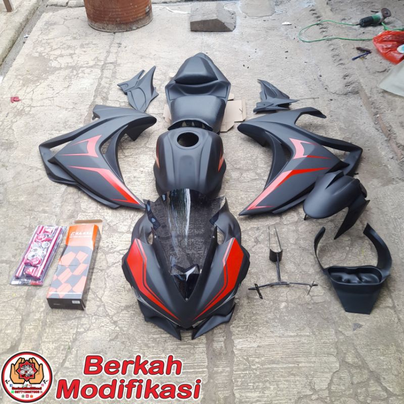 Full Fairing Body Sett Model R25 PNP Yamaha Byson Karbu