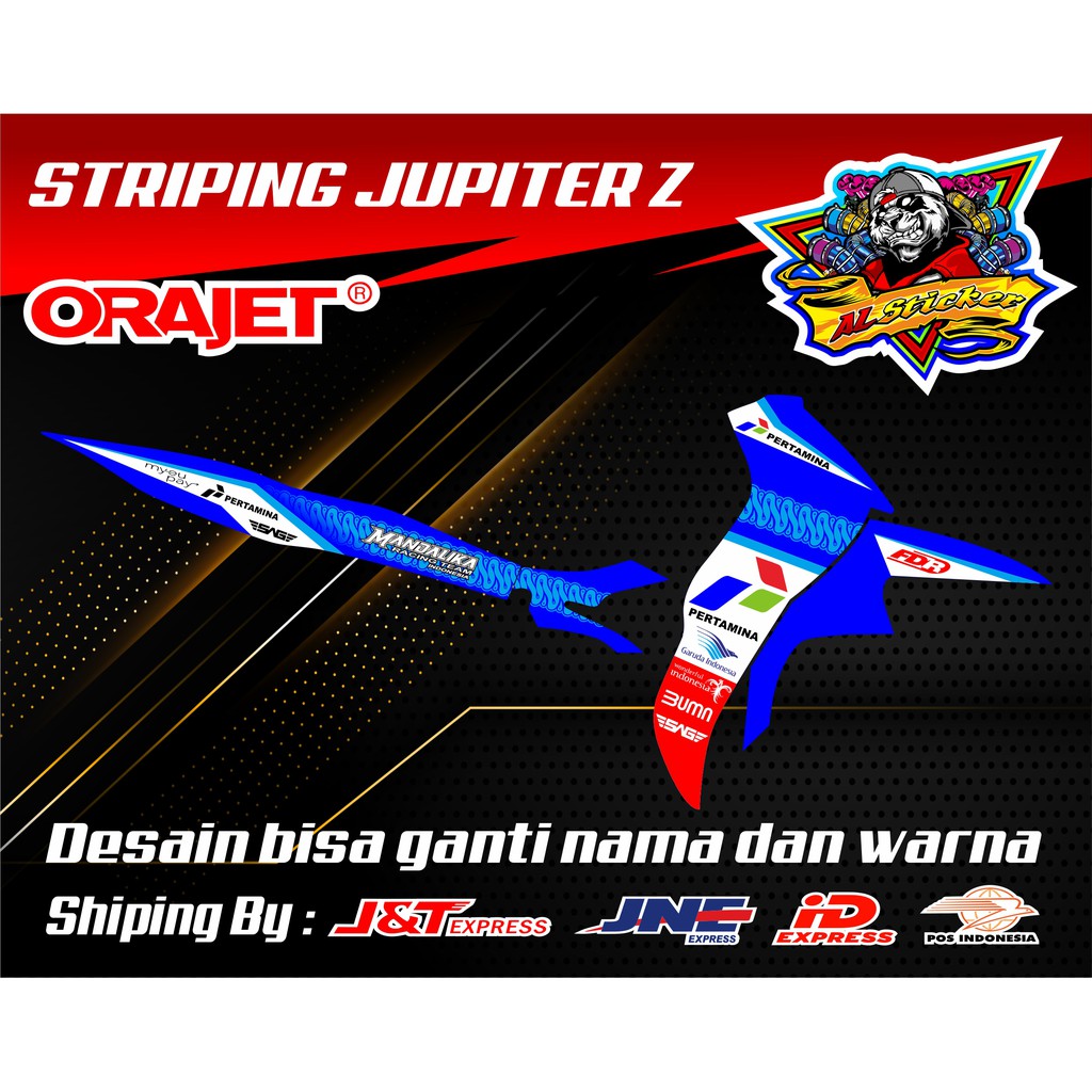 Striping Jupiter Z Custom Road Race Livery Mandalika Racing Team