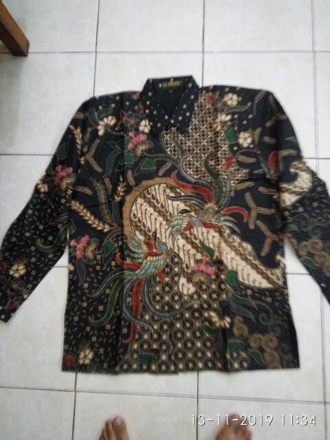 Peksi Luhur Kemeja Batik Pria Lapis Furing Katun Primisima Batik Cabut Batik Solo Batik Pria Modern