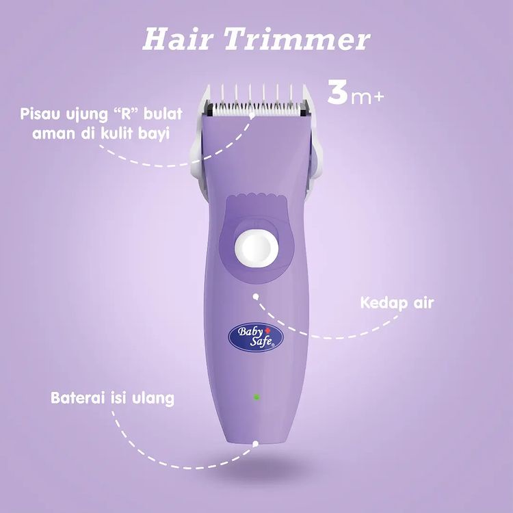 Baby Safe - Hair Trimmer HT001 - Alat Cukur Rambut Bayi - Pemangkas Rambut Anak