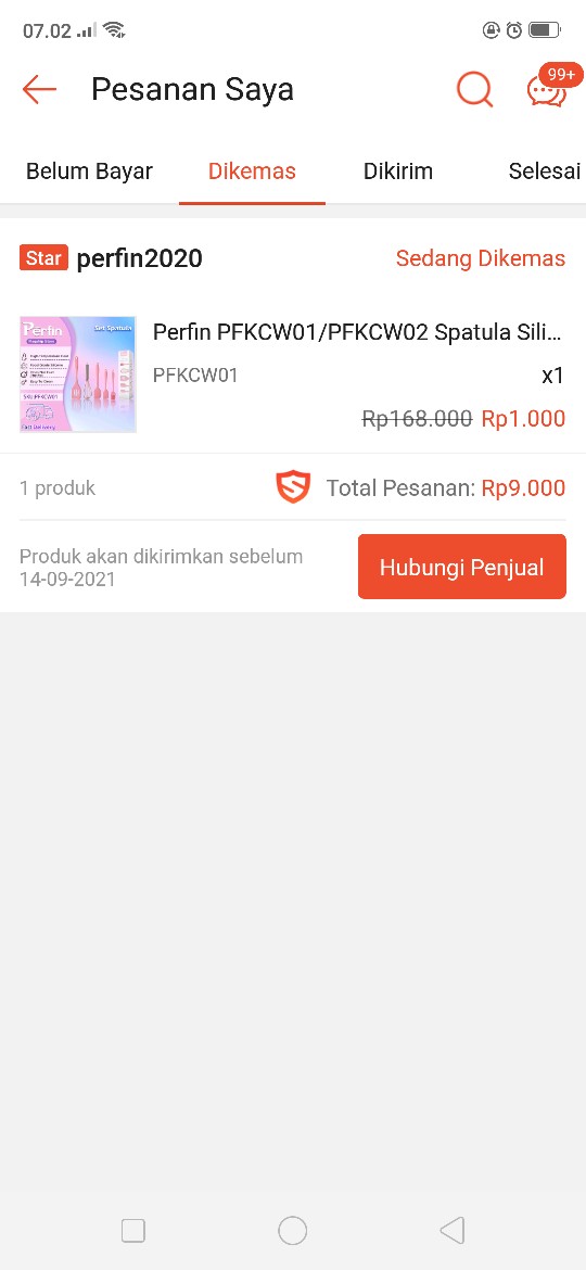 Perfin Pfkcw01/pfkcw02 Spatula Silikon Tahan Panas 5pcs Spatula Set Alat Masak Set Sutil